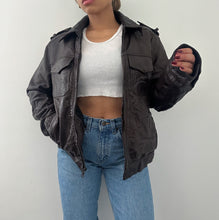 Load image into Gallery viewer, Vintage Tommy Hilfiger leather jacket
