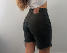 Load image into Gallery viewer, 1995 dark olive green Levi shorts
