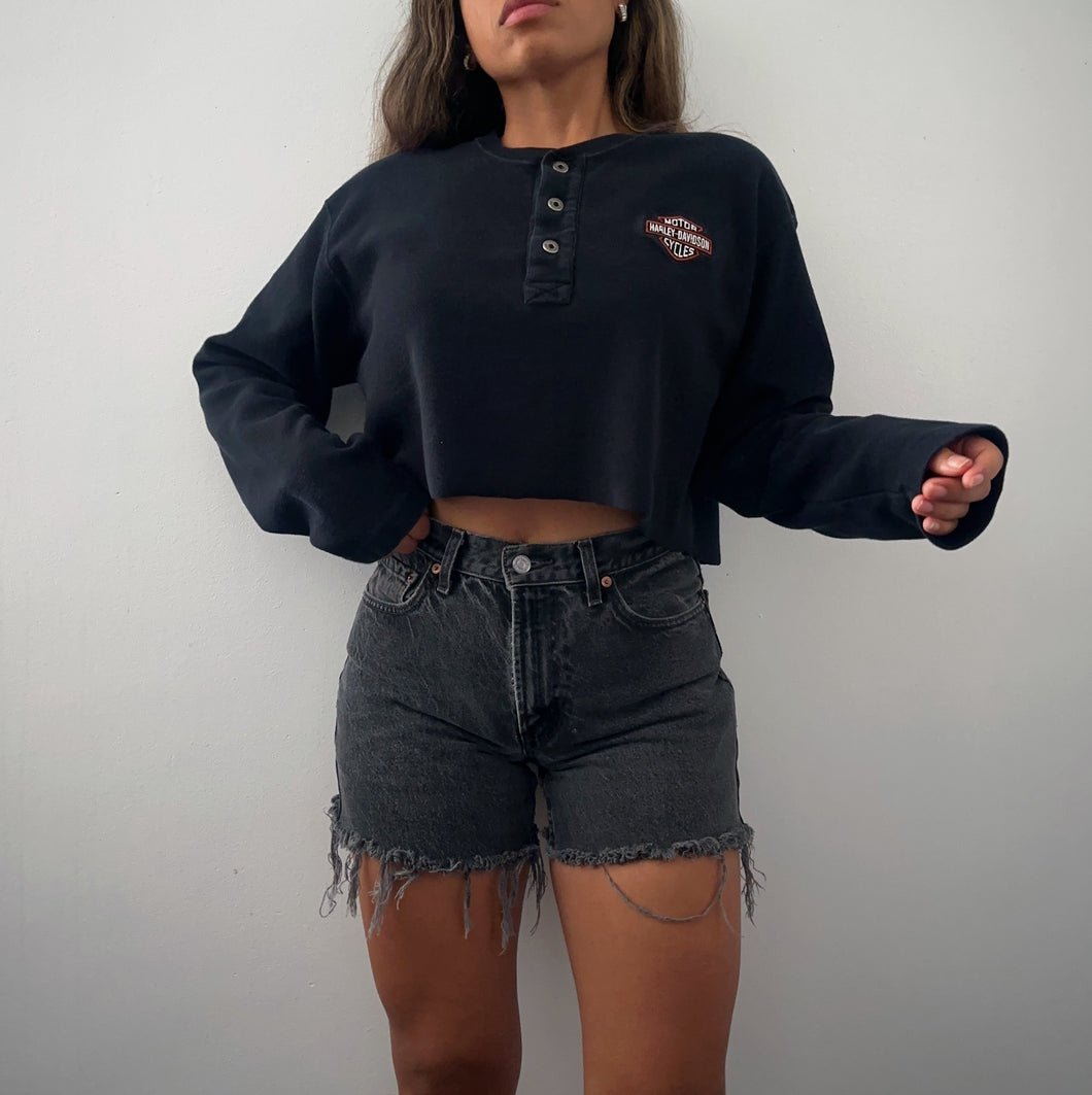 Cropped Harley Davidson long sleeve