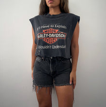 Load image into Gallery viewer, 1997 NYC Harley Davidson cropped tee
