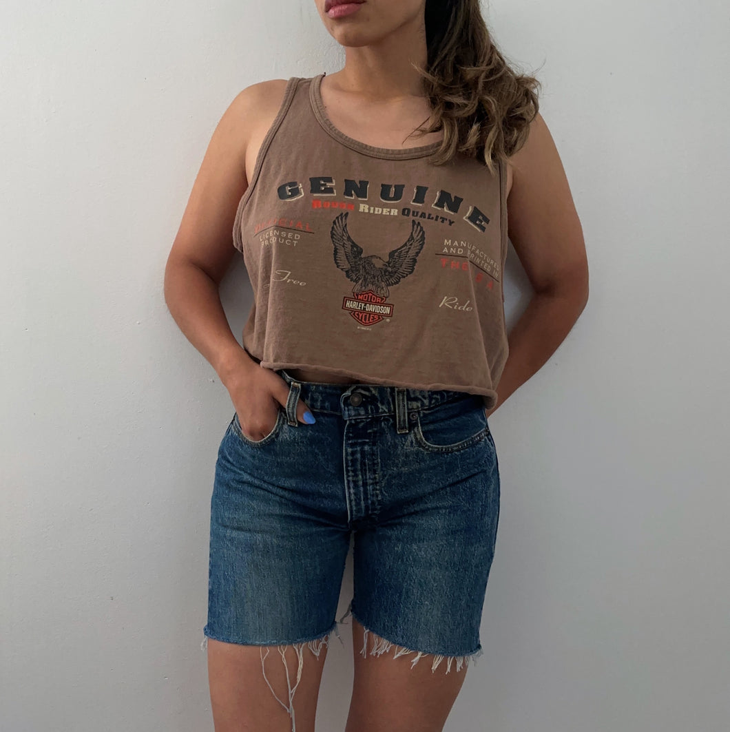 1996 Cropped Harley Davidson tank