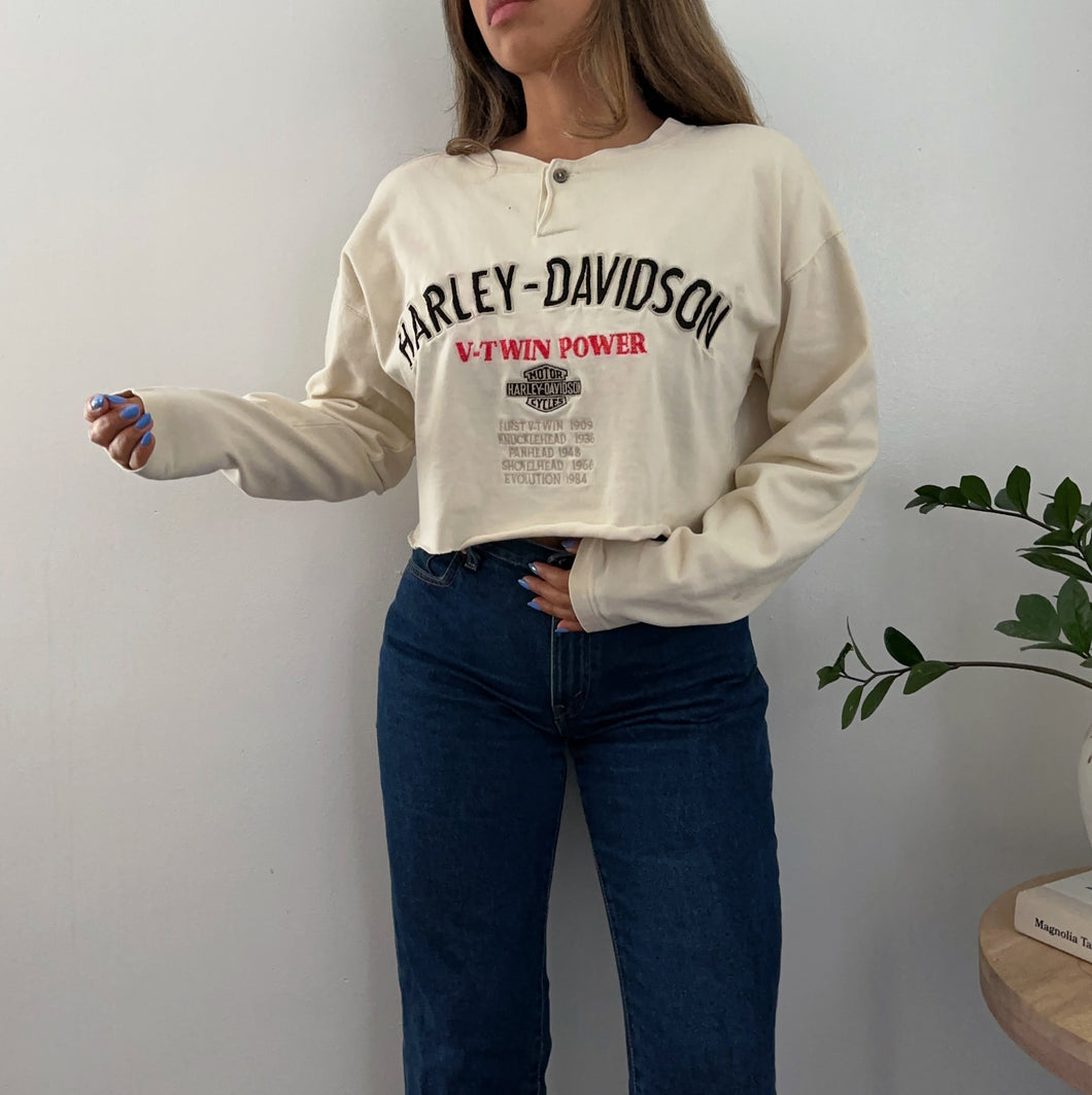Cropped Harley Davidson longsleeve
