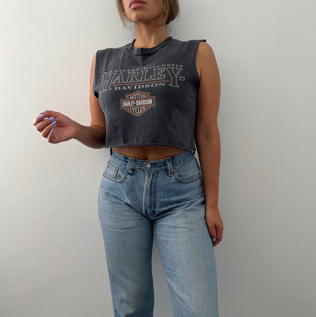 2000 Cropped Harley Davidson tank