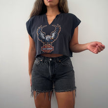 Load image into Gallery viewer, Harley Davidson eagle crop tank

