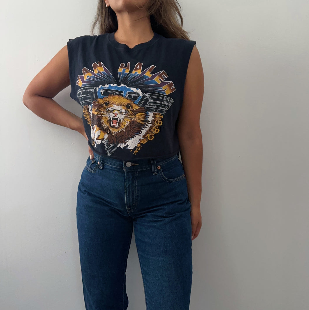 00's Van Halen crop tank
