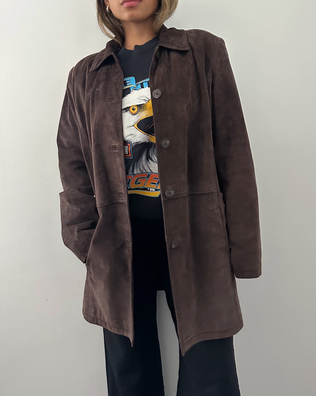 Style & Co Brown leather jacket