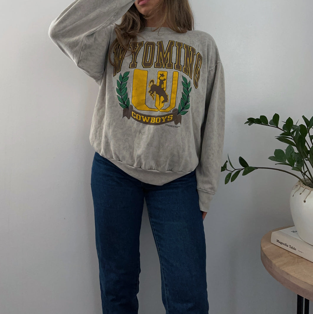 1990 Wyoming Cowboys sweatshirt