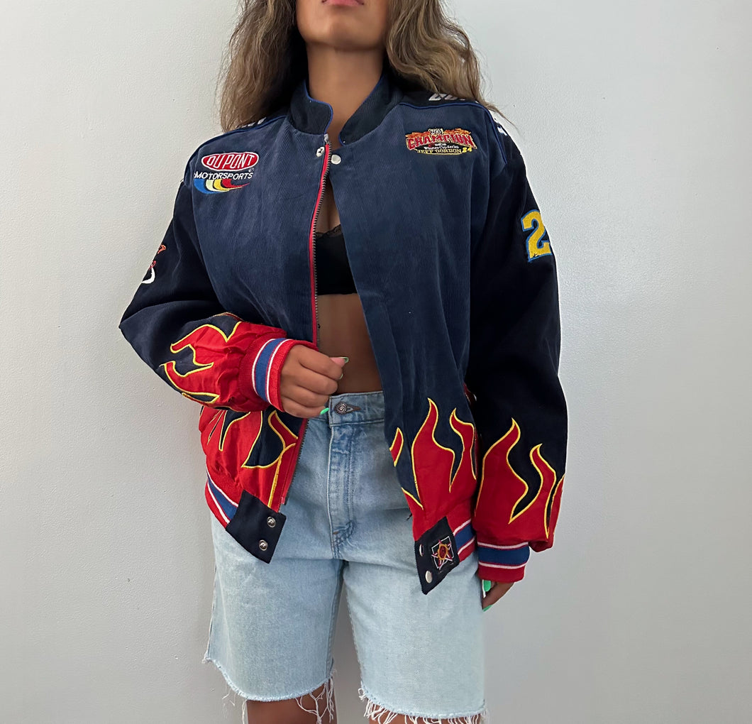 2001 Nascar Jeff Gordon flame jacket