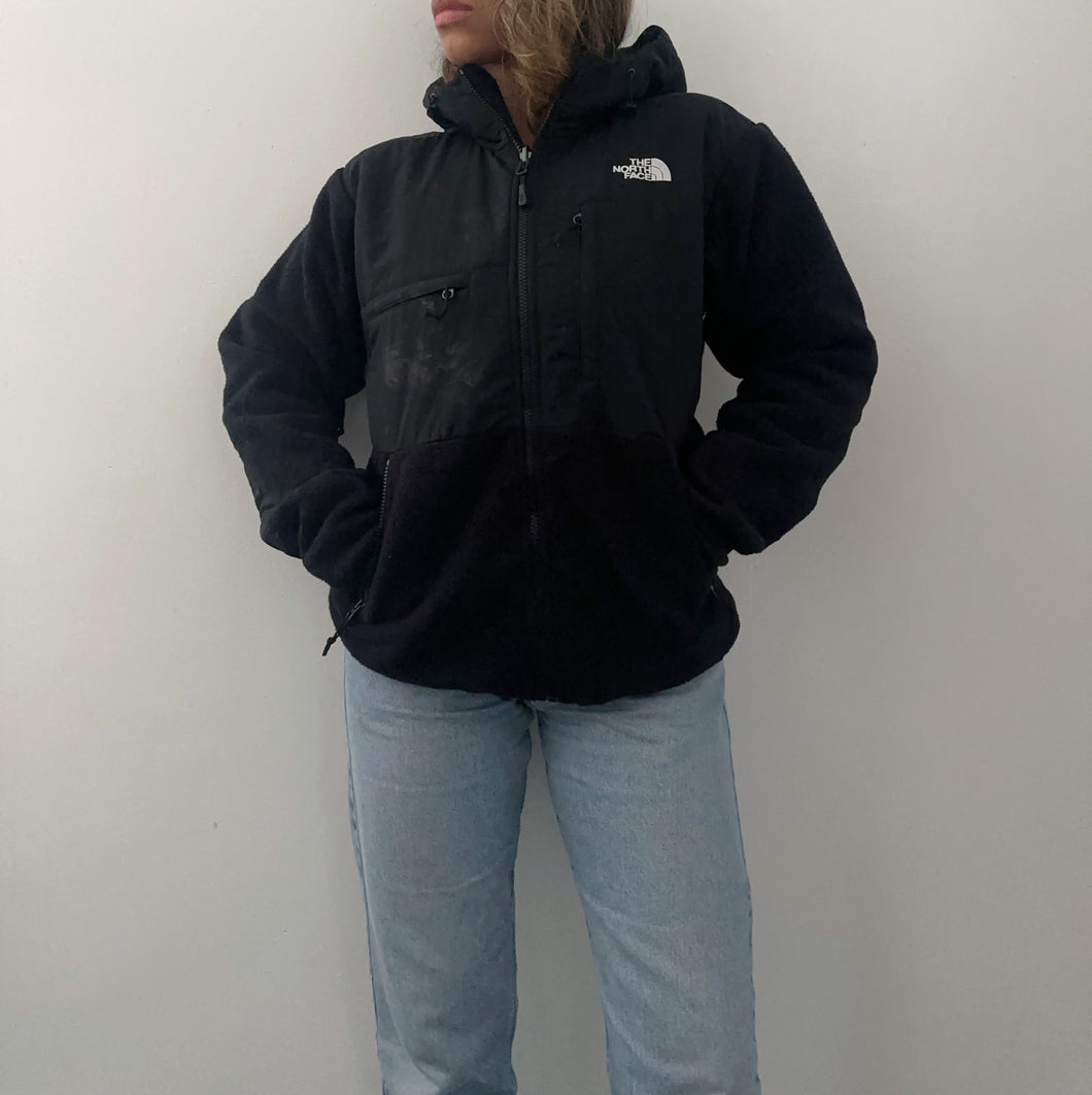 Hooded The North Face fleece jacket