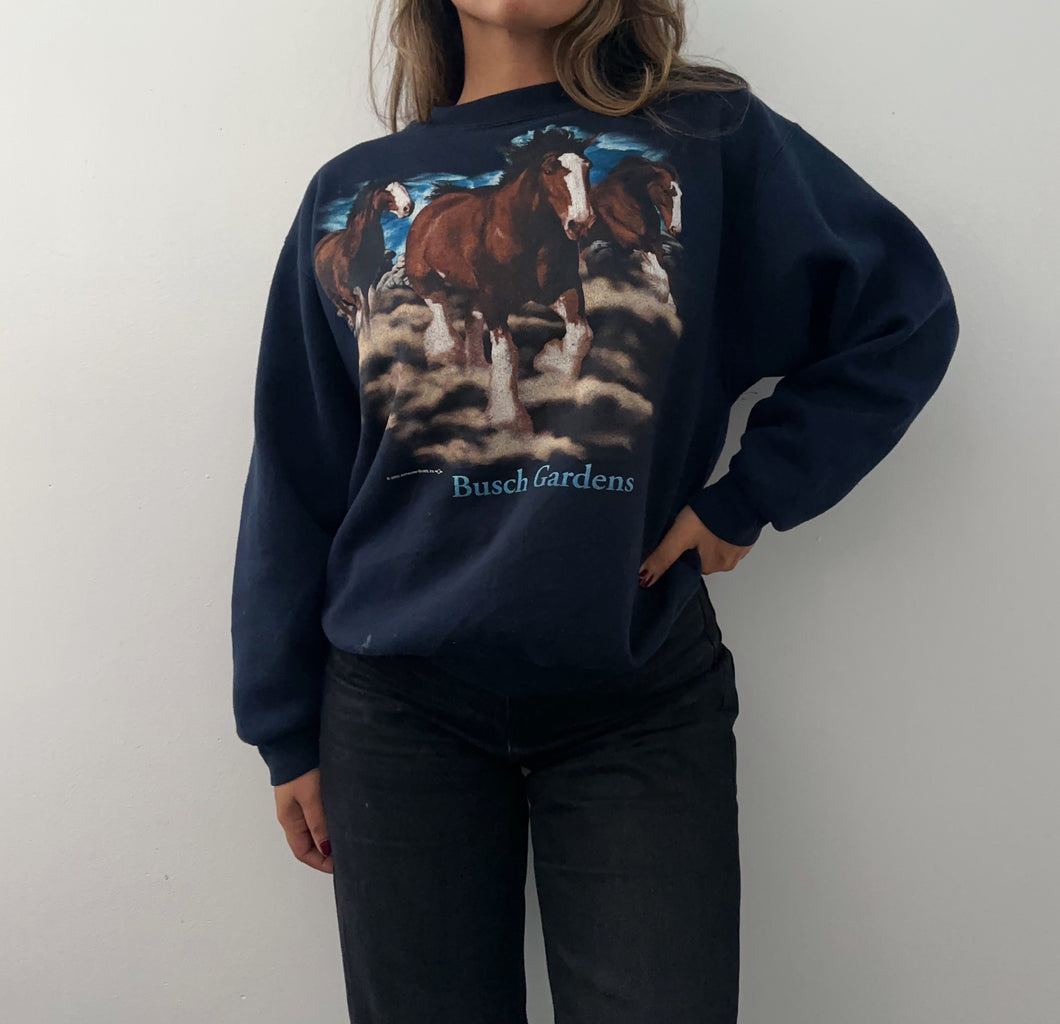2000 Busch Garden Horse sweatshirt