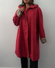 Load image into Gallery viewer, Rare Burberry hooded trench coat
