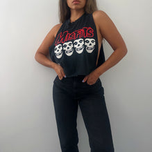 Load image into Gallery viewer, Vintage Misfits cropped ripped tank
