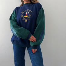 Load image into Gallery viewer, 90&#39;s Mickey mouse blocked color sweatshirt
