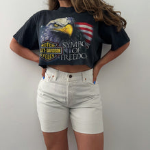 Load image into Gallery viewer, 2002 Cropped Harley Davidson tee
