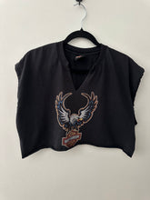 Load image into Gallery viewer, Harley Davidson eagle crop tank
