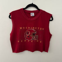 Load image into Gallery viewer, 80&#39;s cropped distressed Washington redskins tank
