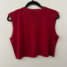 Load image into Gallery viewer, 80&#39;s cropped distressed Washington redskins tank
