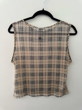 Load image into Gallery viewer, 1980 Burberry london sheer mesh tank top
