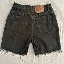 Load image into Gallery viewer, 1995 dark olive green Levi shorts
