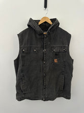Load image into Gallery viewer, Carhartt sherpa lined hooded vest
