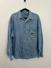 Load image into Gallery viewer, 90&#39;s embroidered Mickey button up

