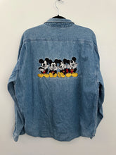 Load image into Gallery viewer, 90&#39;s embroidered Mickey button up
