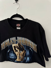 Load image into Gallery viewer, Cropped thorough bred Harley tee
