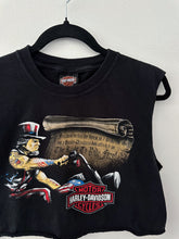 Load image into Gallery viewer, Ride free cropped Harley Davidson tank
