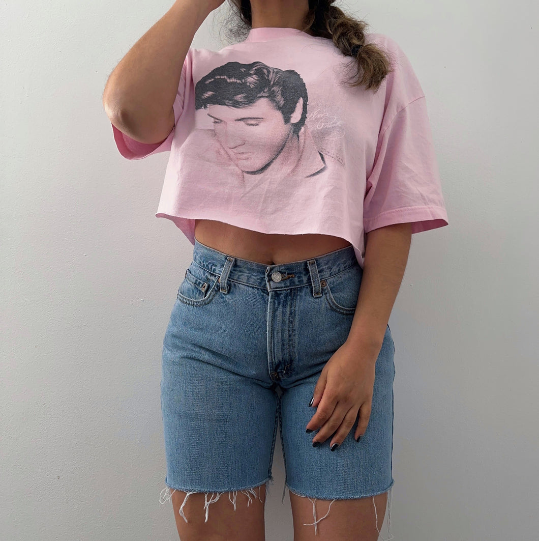 90's Cropped Elvis Presley tee
